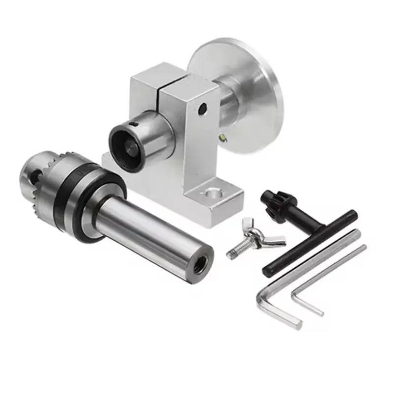 

ABRW-Live Lathe Center Head With Chuck Center Head For Mini Lathe Beads Revolving Centre Woodworking Tool