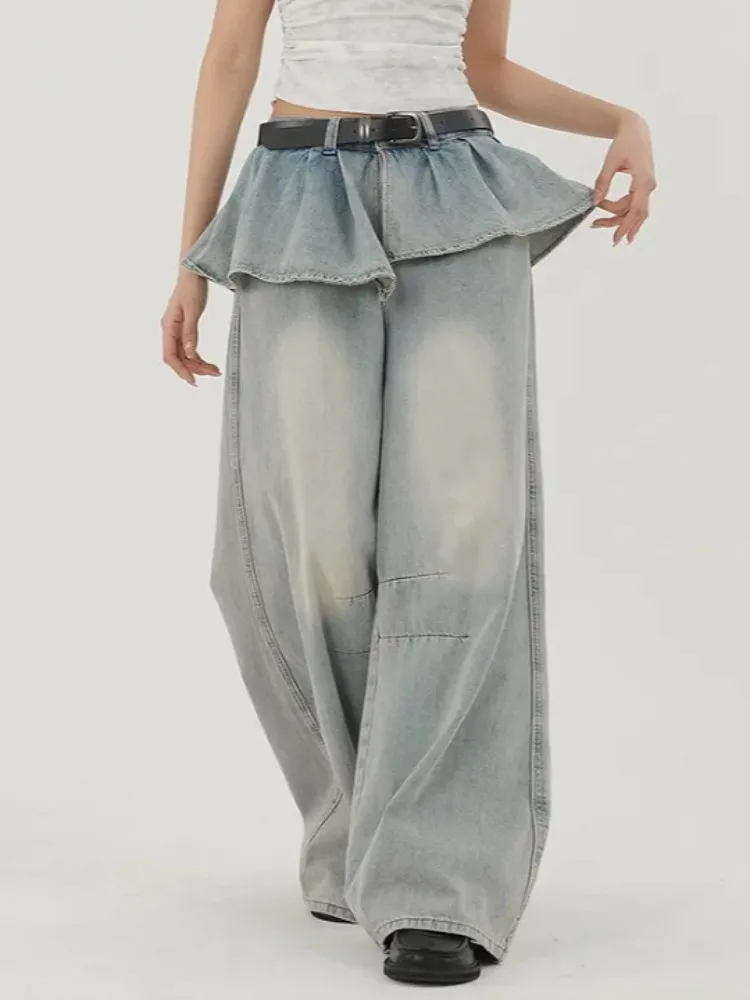 High Waist Slimming Jeans Women's Casual Faionable New 2025 Spring Summer Autumn High Hemline Denim Skinnies Ladies Trousers