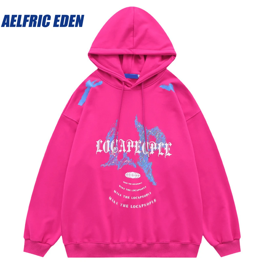 Aelfric Eden Gothic Streetwear Oversized Hoodie 2023 Men Hip Hop Y2K Japanese Harajuku Loose Cotton Female Sweatshirts Hooded