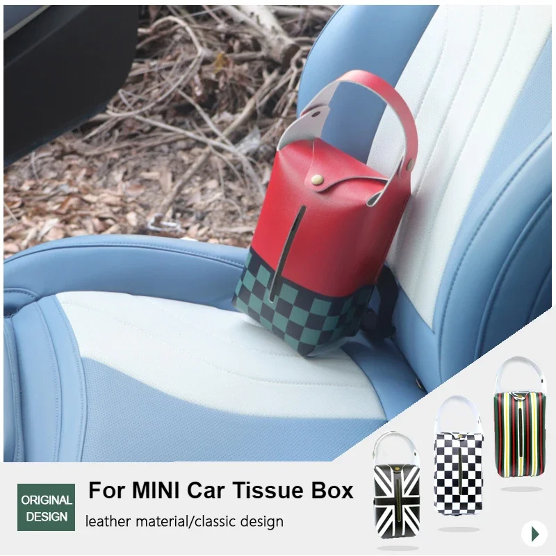 Car Tissue Box Car Back Set Hanging Tissue Paper Holder Tissue Napkin Suspending Case Car Interior