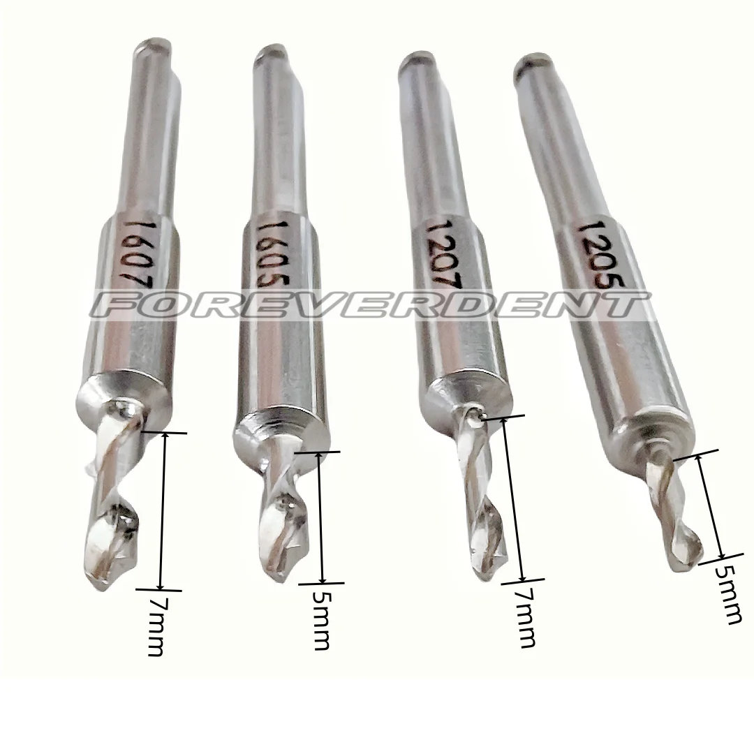 5pcs Dental Pre-Hole Drill Guide Depth Prebored Hole Implant Drills Dia 1.2mm/1.6mm 4Sizes