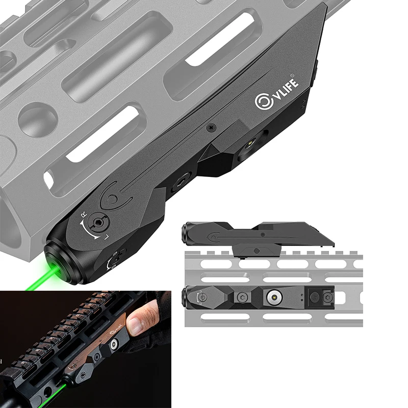 

CVLIFE Rifle Green Laser Sight Compatible with M-Lok and Picatinny Rail Tactical Sights with Magnetic Rechargeable for Hunting