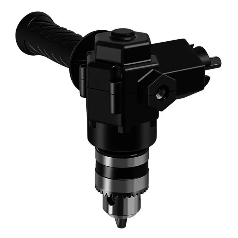 90° Three Jaw Chuck Corner Impact Drill Adapter Right Angle Bend Extension Chuck Drill Adapter Right Angle Converter Accessory
