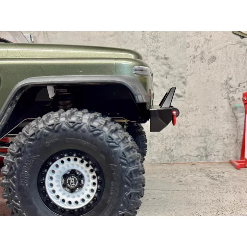 T6 Aluminium Voorbumper voor YK4084 1/8 Schaal RC Crawler Truck Metalen Concurrentie Korte Bumper Simulatie Model Auto Upgrade Onderdelen