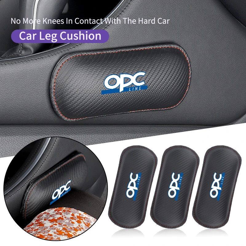 Car Knee Leg Protective Pad Foot Armrest Cushion Accessories For OPEL OPC Line Astra H J K Zafira B Corsa D Insignia Mokka