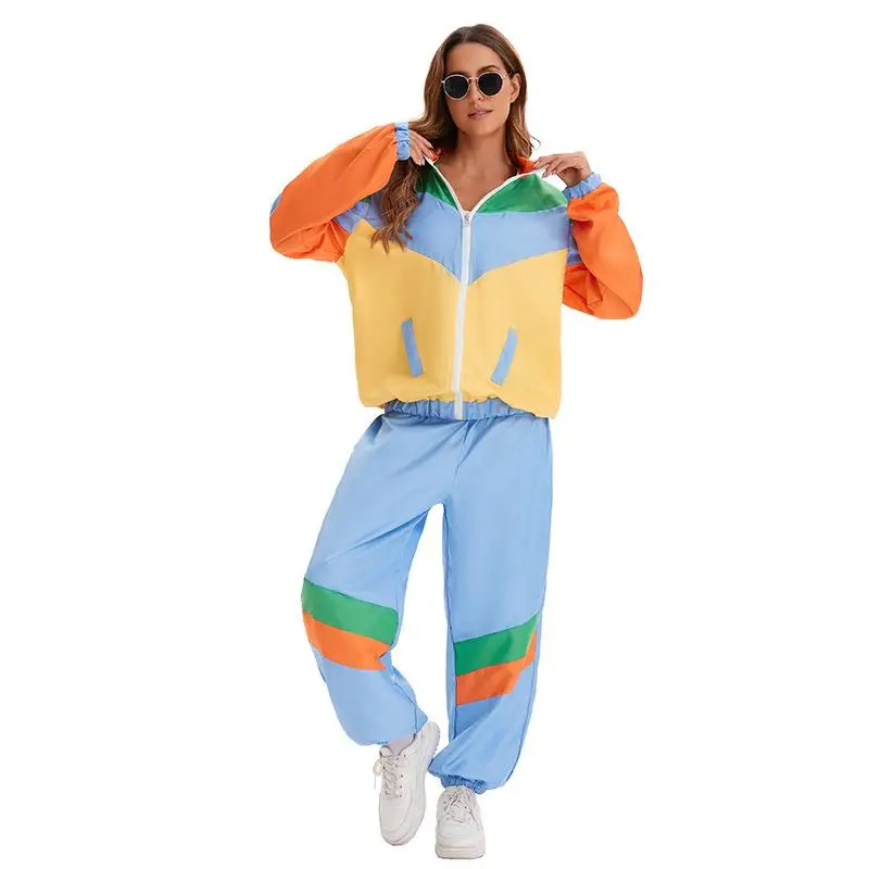 

Retro 70s Disco Hip Hop Ro Jaet Costume ex loween Stage Performance Outfit Ro Sle Men's Women's Traditional Co...