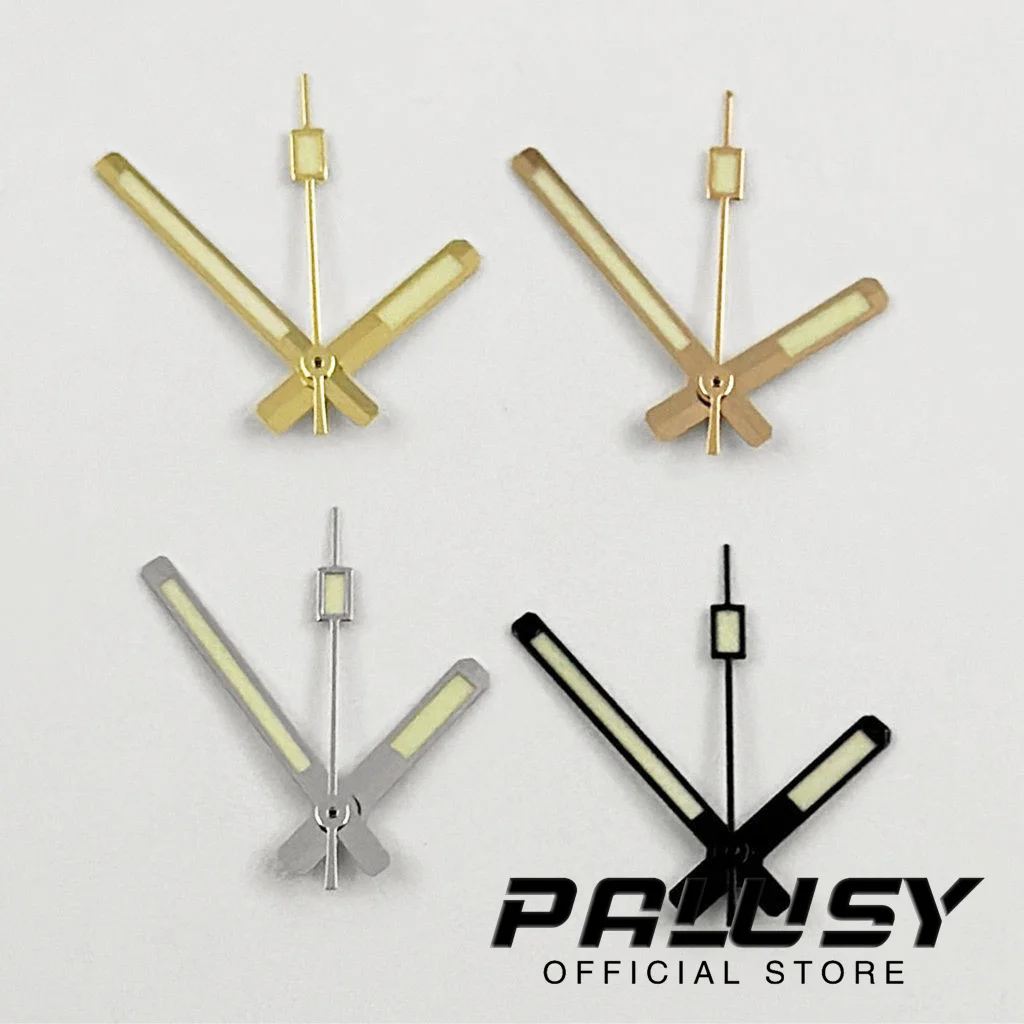 NH35 C3 zielone świecące wskazówki srebrne różowe złoto czarne złote wskazówki zegarka dla NH35/NH36/4R/7S wskaźniki zegarków z mechanizmem