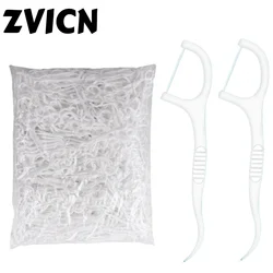 100-1000 Pieces Disposable Toothpicks Floss Picks Interdental Brushes Oral Hygiene Care Pack for Cleaning Teeth between Gaps