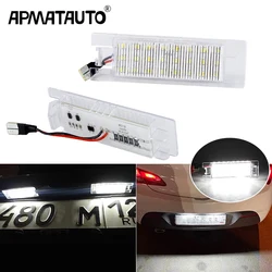 2x LED Number License Plate Light Lamps For Fiat Punto 188 Evo Van Pratico 263 Doblo Marea Multipla Tipo 500L Bravo Croma Linea