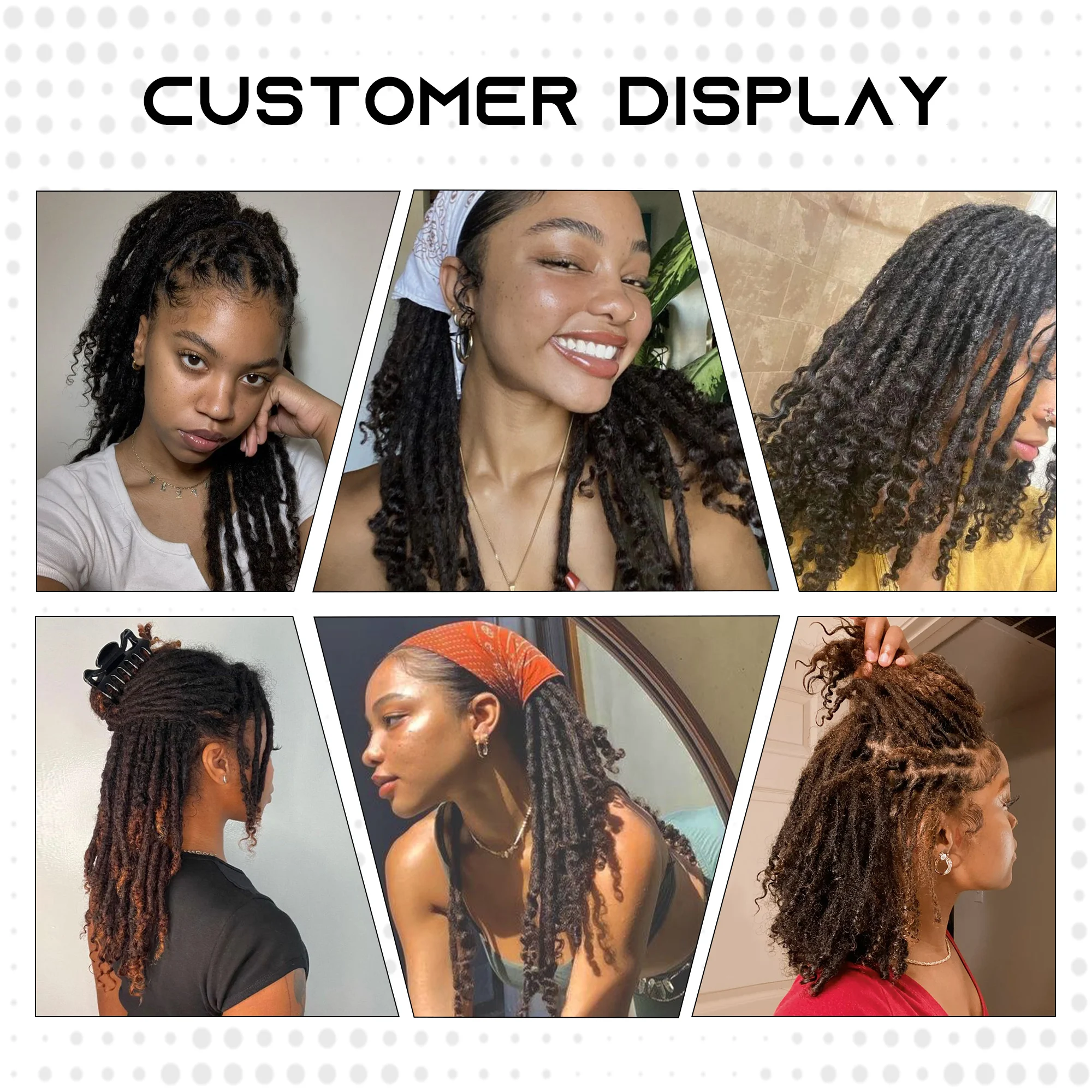 Orientfashion Ganha locs hand made for women and for men fashion hair style 100human hair more people choose0.6cm very beautiful