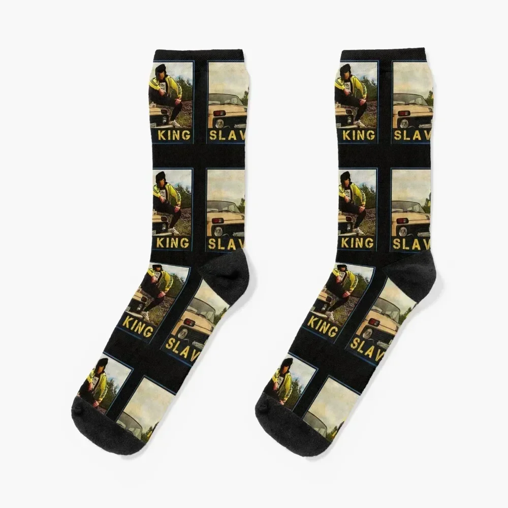 

Slav King Boris Socks retro Non-slip cool halloween Men Socks Women's