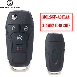 Pilot z kluczykiem samochodowym dla Ford Fusion towarzyskie Explorer F150 2013 2014 2015 2016 2017 identyfikator fcc: N5F-A08TAA 315Mh ID49 układu HITAG HU101