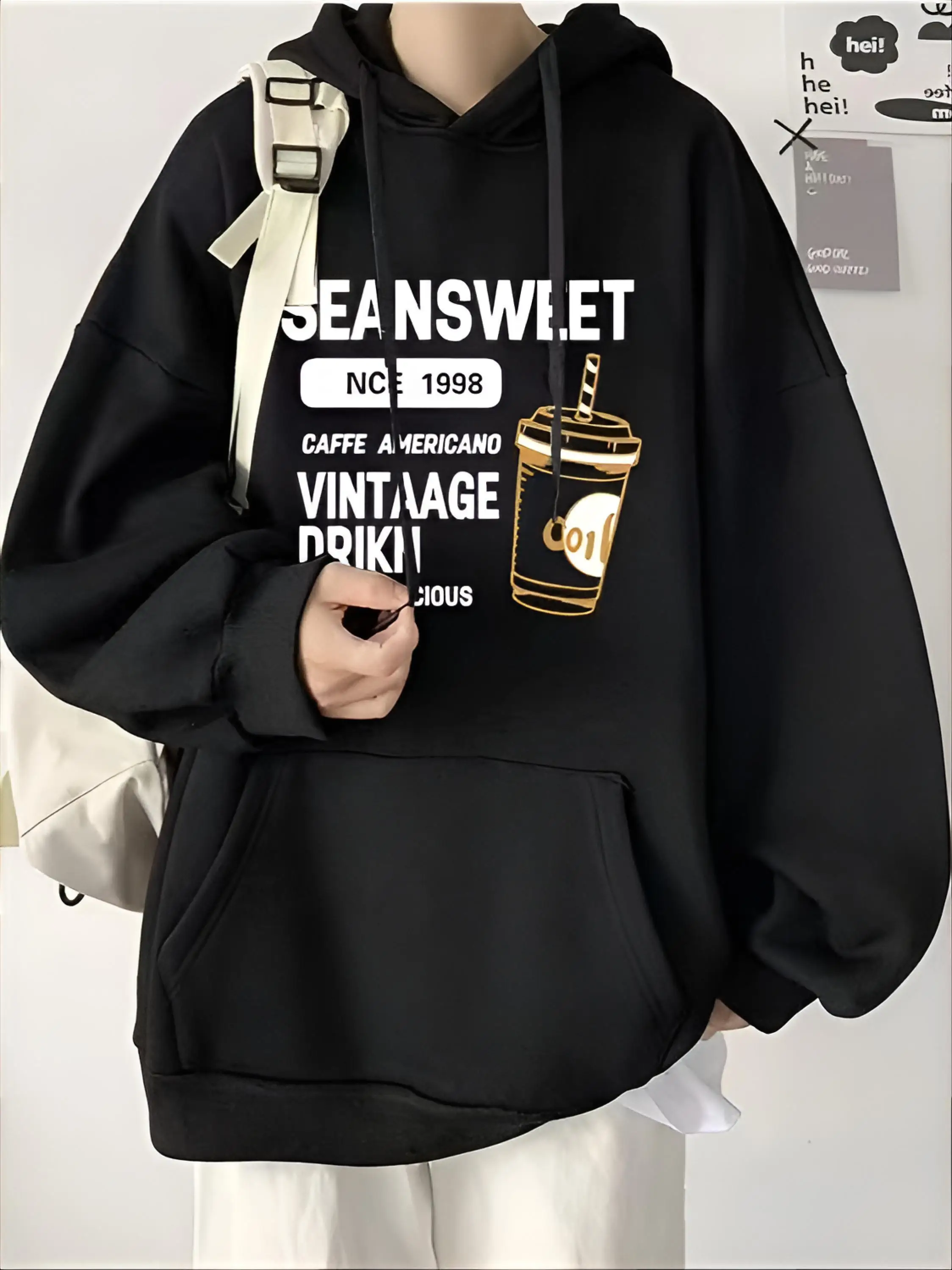 Hoodies Masculinos com Capuz para Homens, Streetwear de Inverno, Camada Intermediária, Slim Fit, Esportivo, Quente, Confortável, Qualidade, Desempenho