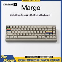 KBDfans Margo65 Mechanical Keyboard Wired Keyboard PBTfans 1984 Retro Keycaps CNC Aluminum Shell Support QMK VIA Hot Swappable