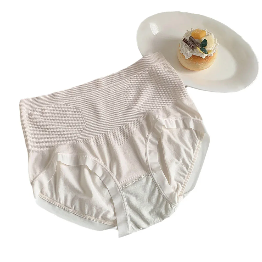 Bragas de cintura alta para mujer, ropa interior menstrual a prueba de fugas para apretar el Abdomen