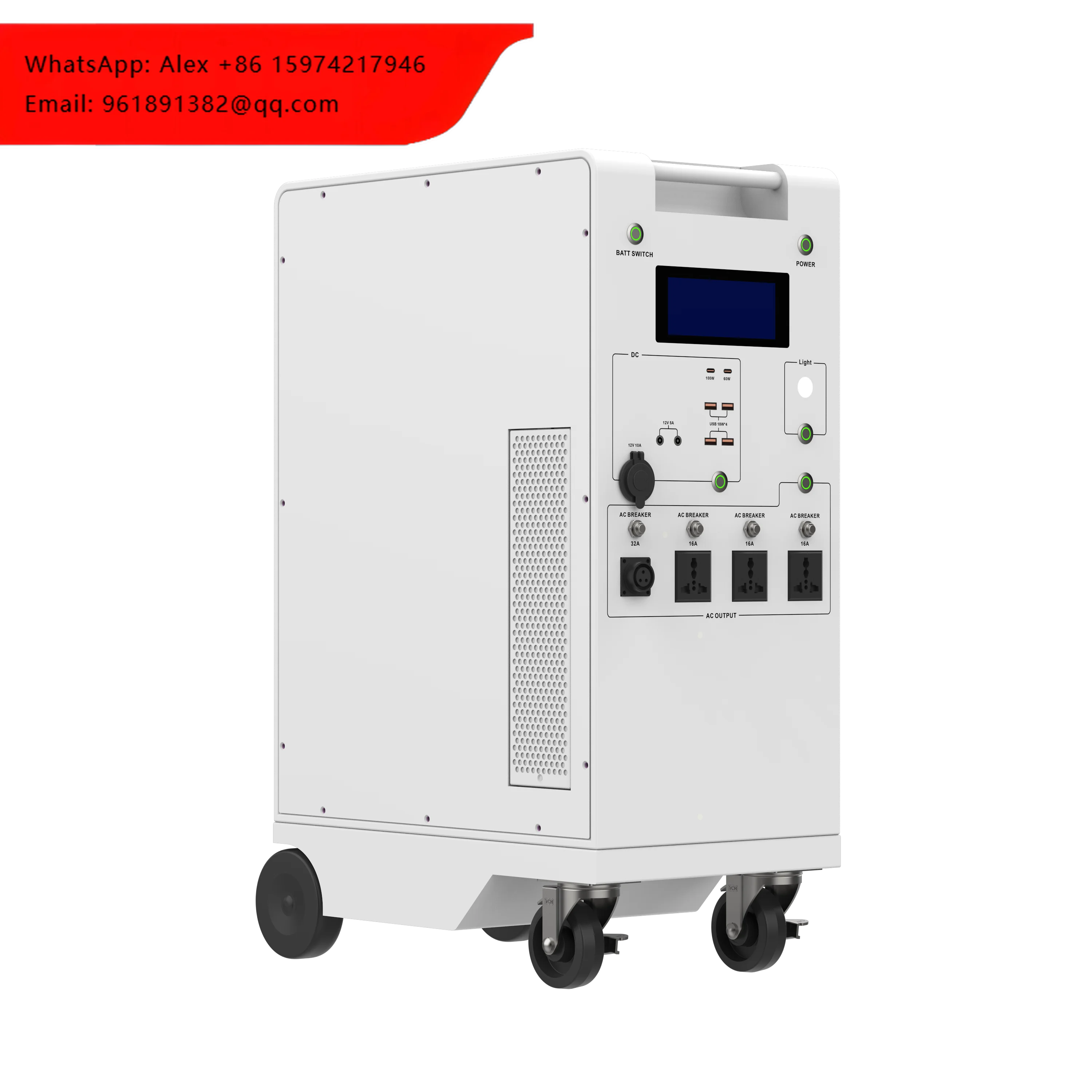 

Mobile Energy Storage Generator All-In-One 48V 51.2V 100Ah 5KWH LIFEPO4 Battery LI-FE Battery With Inverter 5KW