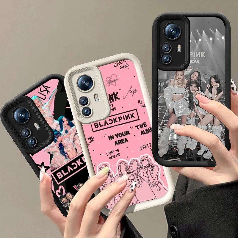 Kpop B-BlackPinks فتاة قضية الهاتف ل Xiaomi POCO F5 M3 M4 M6 زائد X3 X5 X6 برو 5G F3 X4 GT NFC C55 C61 C65 C75 F4 M5S