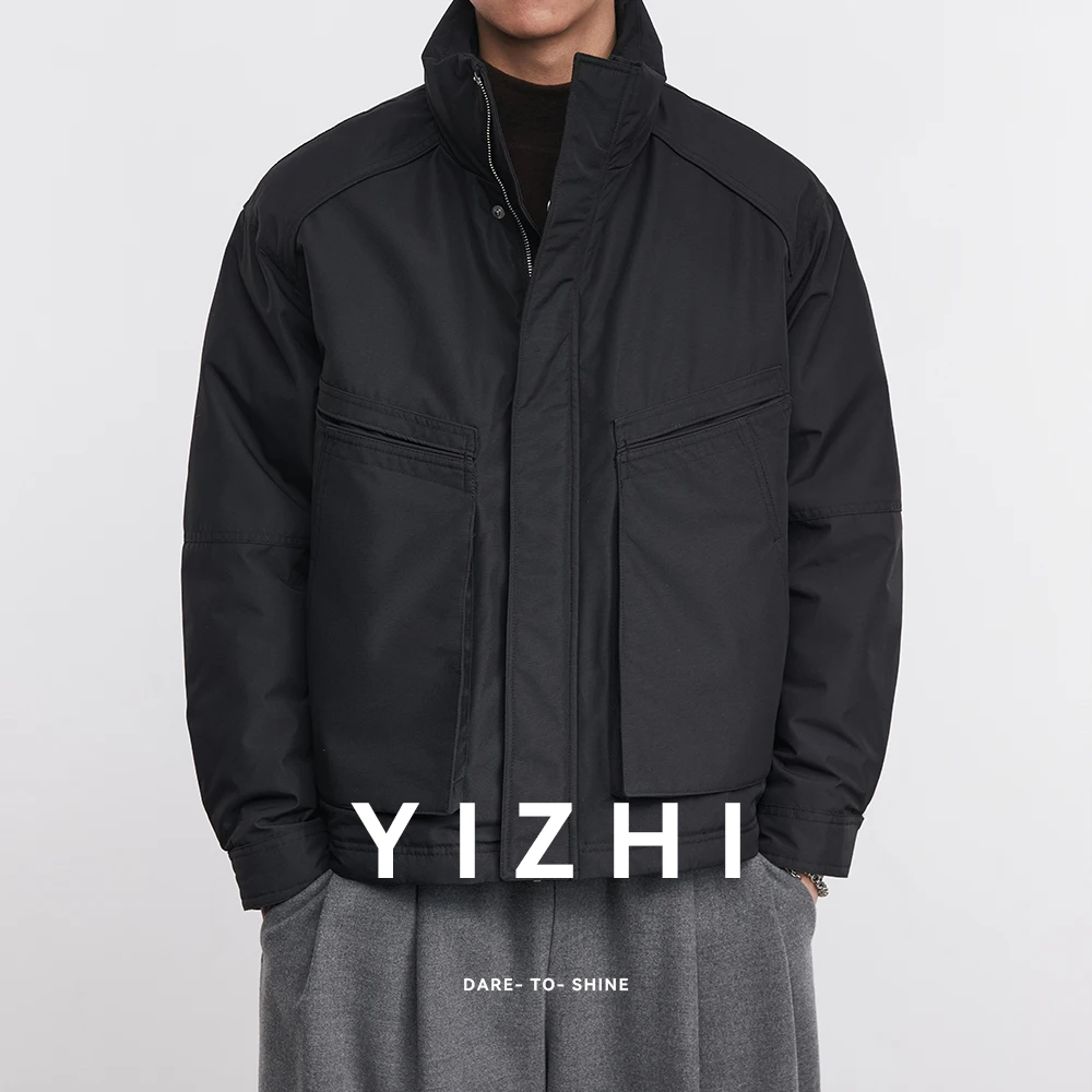 Fashion Men's 90 White Duck Down Down Jacket 2025 Winter New Stand Collar Outdoor Windproof Cold Resistant Thickened Warm Jacket