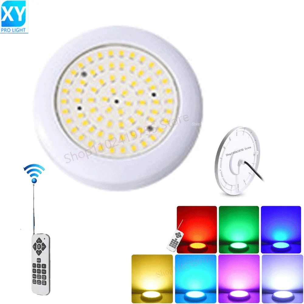 

Пульт дистанционного управления AC/DC12V 12 Вт RGB светодиодный светильник для бассейна IP68 водонепроницаемый уличный подводный светильник для пруда светодиодные прожекторы Piscina Luz