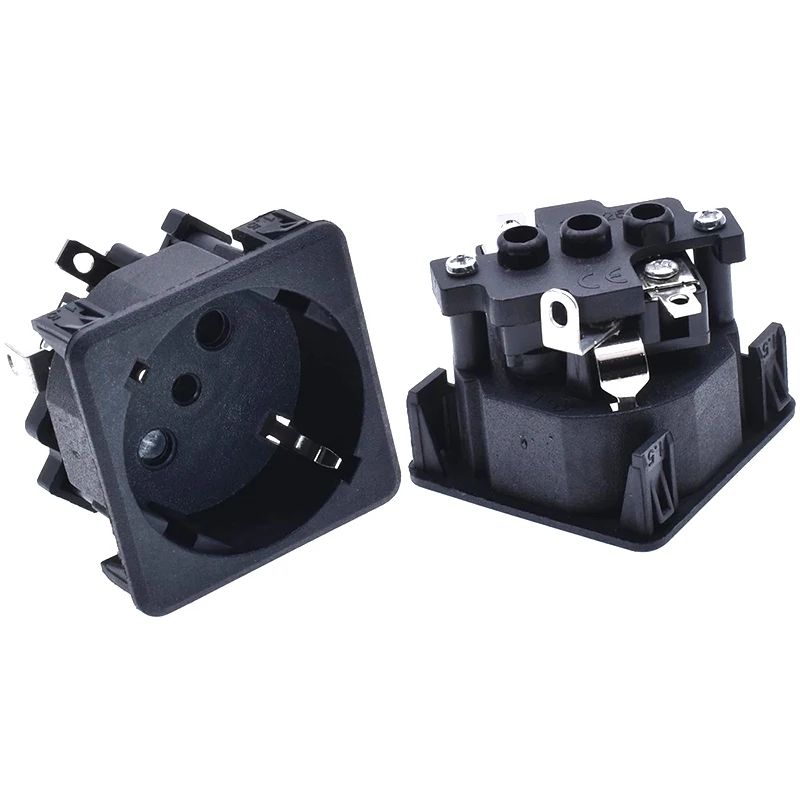 250 v 16a allemagne AC PDU UPS prise de courant de bureau ue panneau électrique intégré prise prise ca style européen cuivre français