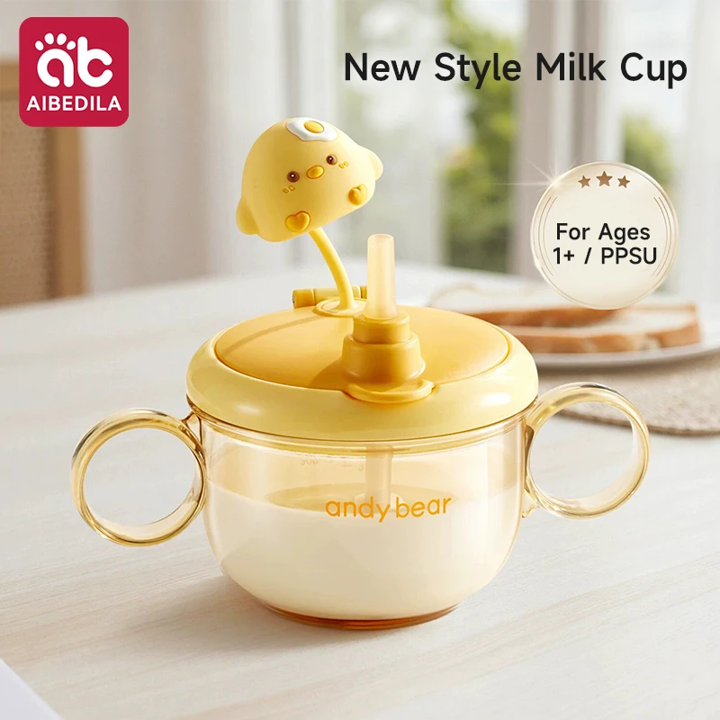 aibedila-キッズミルクカップ-bpaフリー-スパウトストロー付き-シッピーカップ-落下防止-幼児用ウォーターボトル-直飲みカップ-1～6歳児向け