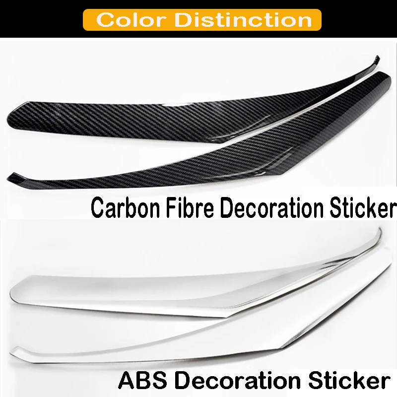 Car Headlight Eyebrow Cover For Honda Accord 8th 2008-2013 ABS Carbon Fiber Trim Headlight Eyebrow Eyelid Cover Trim Sticker
