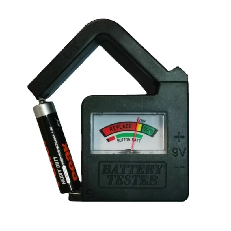

Battery Tester Checker Handheld Lightweight Universal Battery Voltage Battery Tester Monitor for 1.5V/AA/AAA/9V Button Cell