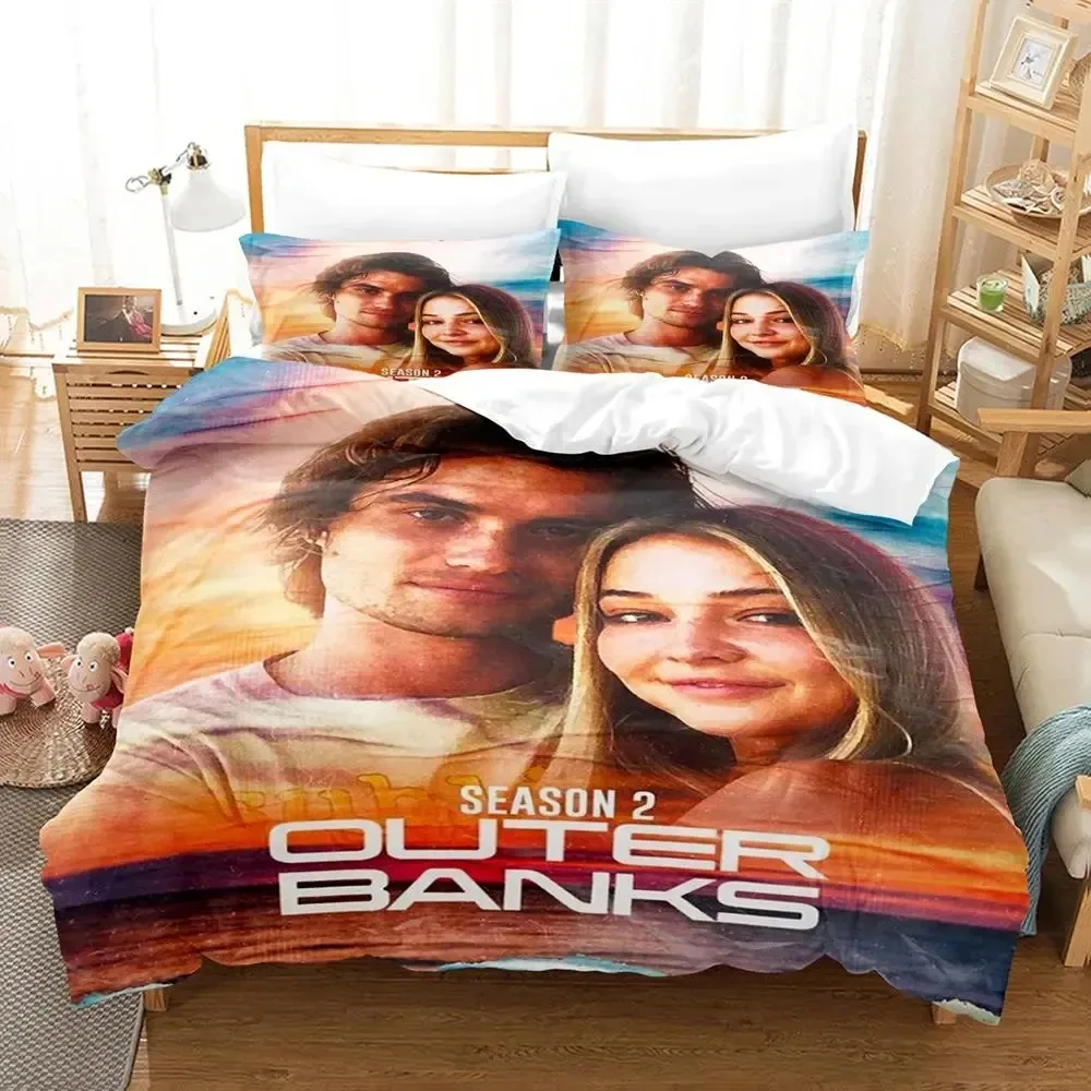 

TV Outer Banks Bedding Set Boys Girls Twin Queen Size Duvet Cover Pillowcase Bed Kids Adult Fashion Home Textileextile