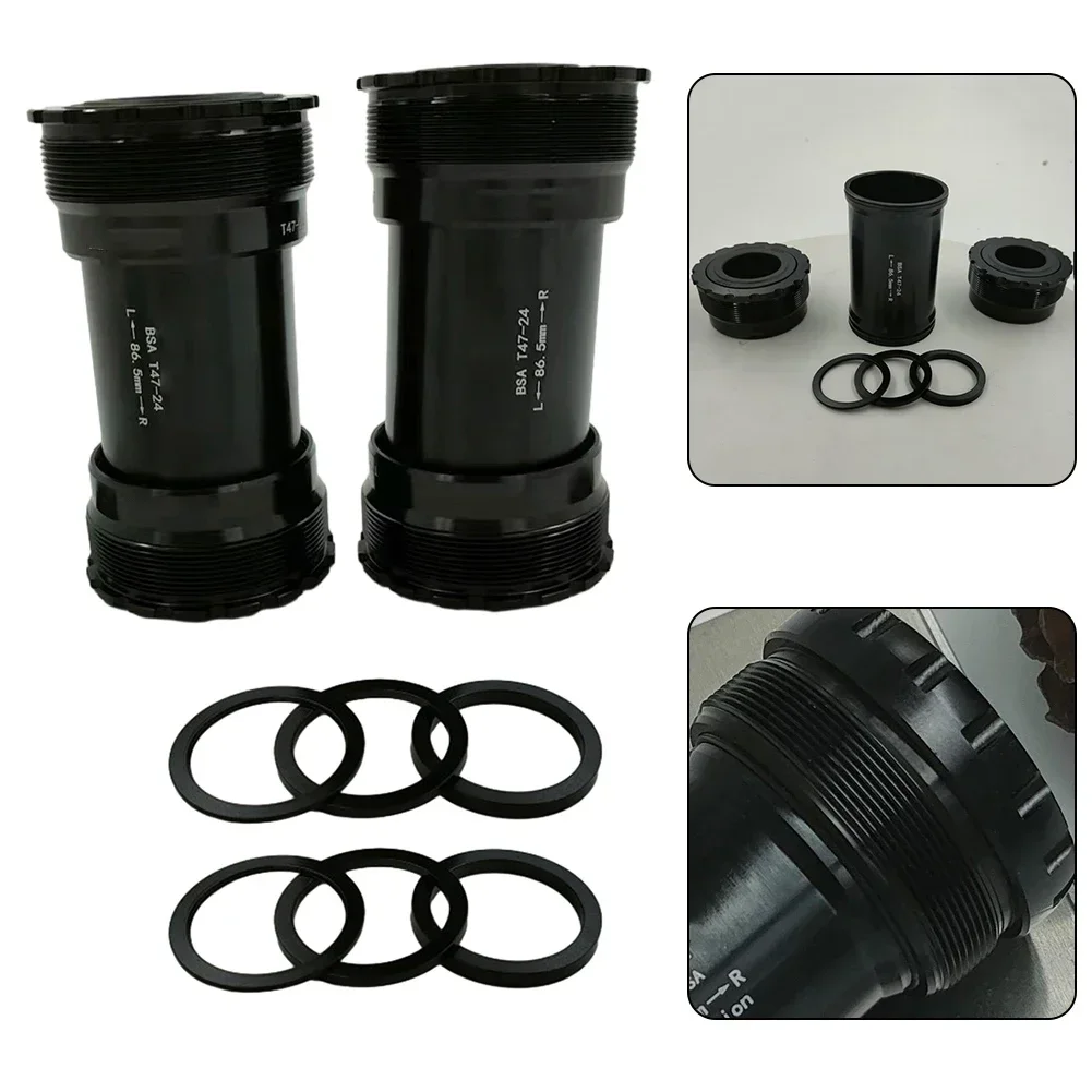 

Bike T47 -24 Threaded Bottom Bracket 86.5MM Wide Seal Bearing Mountain Road Bicycle Bottom Bracket Cycling Accessories