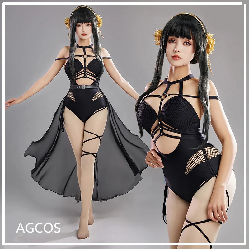 

AGCOS Yor Forger Thorn Princess Doujin Cosplay Costume Summer Swimwear Suits Woman Jumpsuits Lingeries Sexy Cosplay