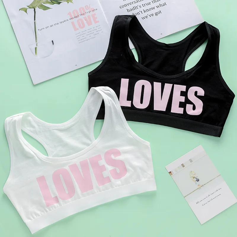 Girls' Vest Cotton Lightweight Breathable Girls' Sports Underwear Soft and Comfortable Development Period Children's Underwear