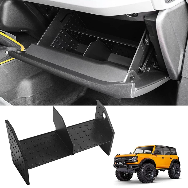 Glove Box Dividers Organizer For Ford Bronco Accessories Parts 2021 2022 2/4-Door, Center Console Storage Box Dividers