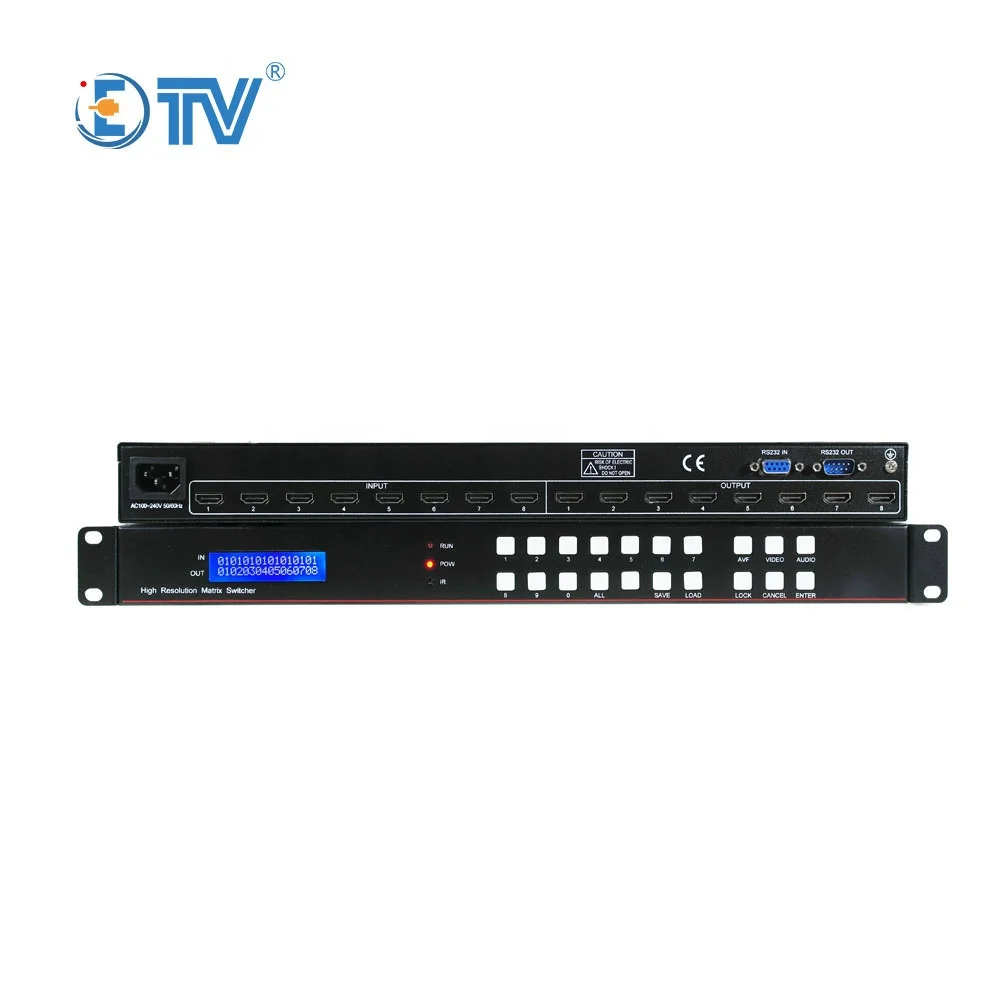 

Матричный коммутатор видеотелевидения Vga 4x4 Матричный коммутатор VGA с функцией видеостены