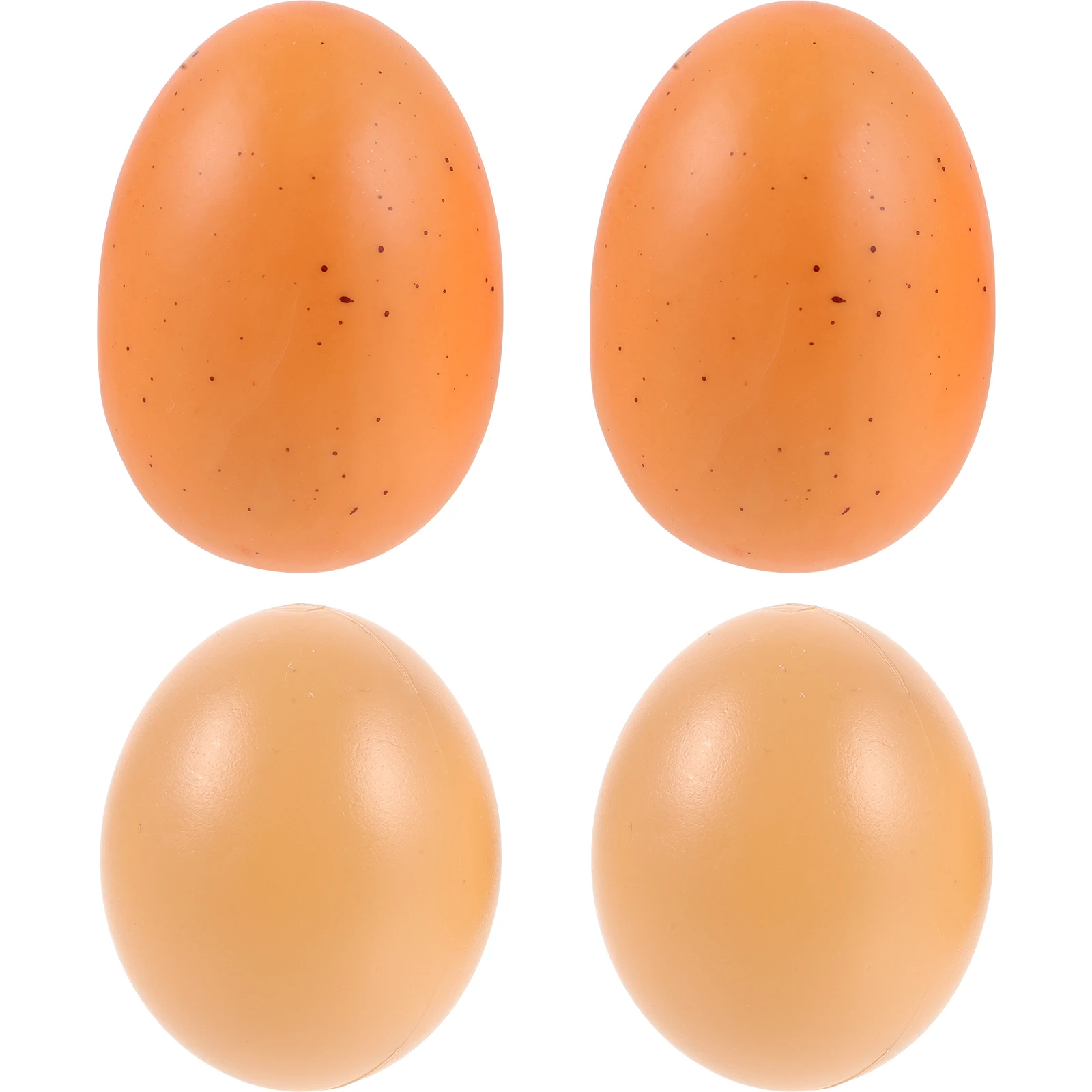 4 Stück gefälschte Hühnereier, Schaumstoff-Dekorationen, perfekte Form für Ostern, Basteln, glatt, nicht fragmentiert, lustige Aktivitäts-Requisiten für alle Altersgruppen