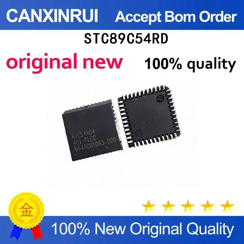 

(5-100 Pieces) Brand new original STC89C54RD 89C54RD PLCC44 spot chip IC