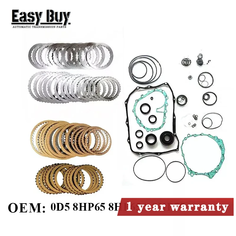 

Brand new 8HP65 8HP65A 0D5 8HP75 Auto Transmission Friction Kit Overhaul Gasket Kit Fits for VW AUDI