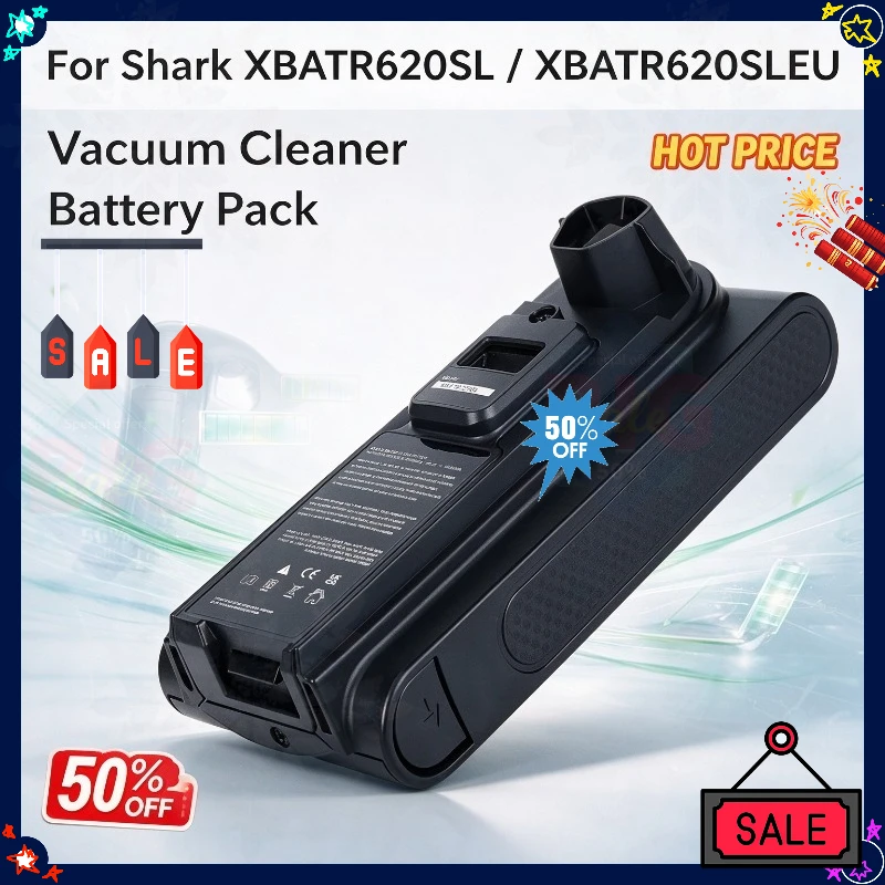 New 21.6V 3000mAh XBATR620SL XBATR620SLEU Replacement Lithium-Ion Battery for Shark Stratos Vacuums LZ500 IZ562H IZ540H UZ565H