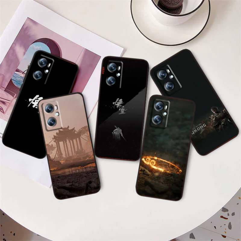 

Black Myth Wukong Game Luxury For OPPO Find X6 X5 X3 A54S A5 A94 A16 A53S A57 A74 A72 A98 A78 A96 A9 5G Black Back Phone Case