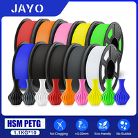 JAYO High Speed ​​Matte PETG Multiple Colors Mixed 10 Rolls Filament 175mm Non-toxic Bubble Free Smooth Suitable for 3D Printing
