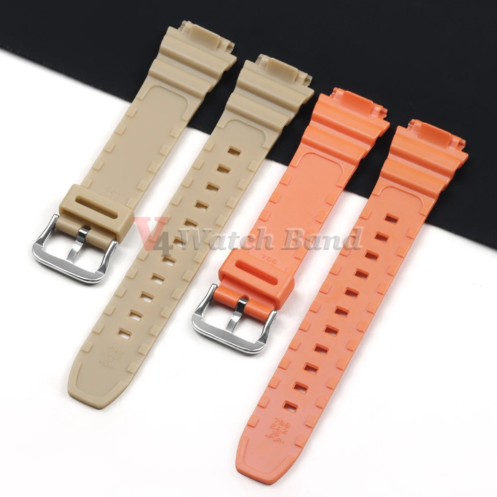 18mm Silicone Watch Strap for Casio AE1200 SGW300/400 MRW200 W218H AE1000/1300 W219 AQ-S810W Replacement Rubber Belt Wristband