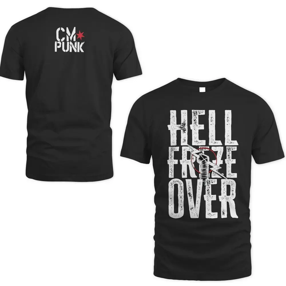 2024 New Fashion Men's CM PUNK T-Shirt 3D Print Men Women Tee Summer Short Sleeve Top Oversized Gym Clothing Tough Guy Sportwear image 3