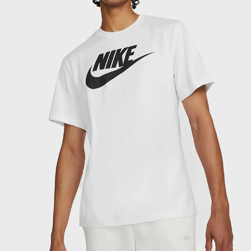Nike genuine round neck pullover short sleeved T-shirt, new men's minimalist short sleeved T-shirt DX1986-100