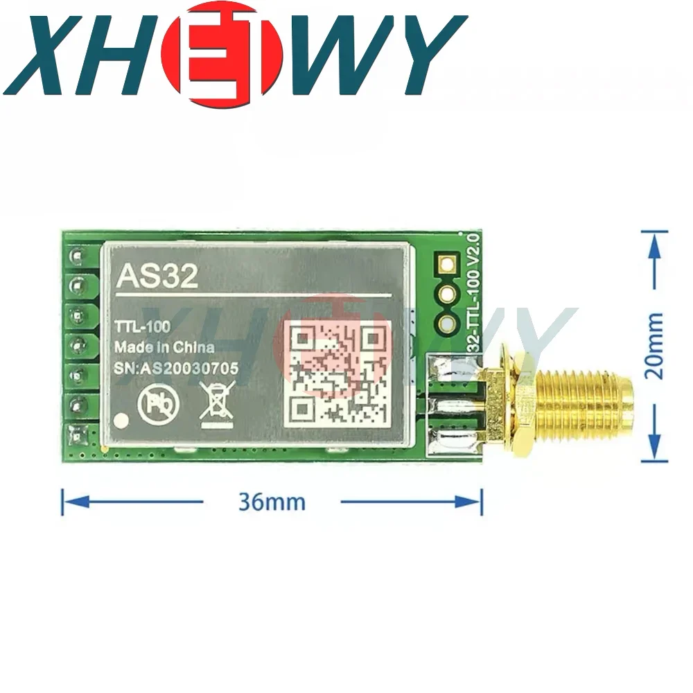 SX1278/SX1276 wireless module | 433MHZ wireless serial port | LORA spread spectrum 3000 meter UART interface