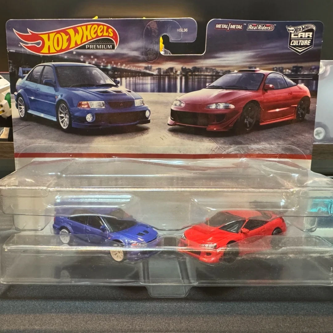 

Hot Wheels Premium Car Culture 2-Packs Mitsubishi Evolution Alloy 1:64 Diecast Sports Car Model Metal Body for Car Enthusiasts