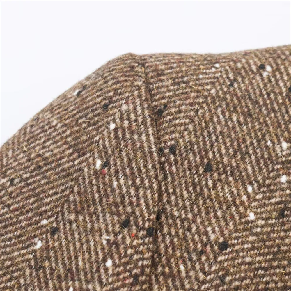 Zimowa nowa damska odzież, elegancka, uniwersalna marynarka w jodełkę z klapami, zapinana na jeden guzik, z długim rękawem.