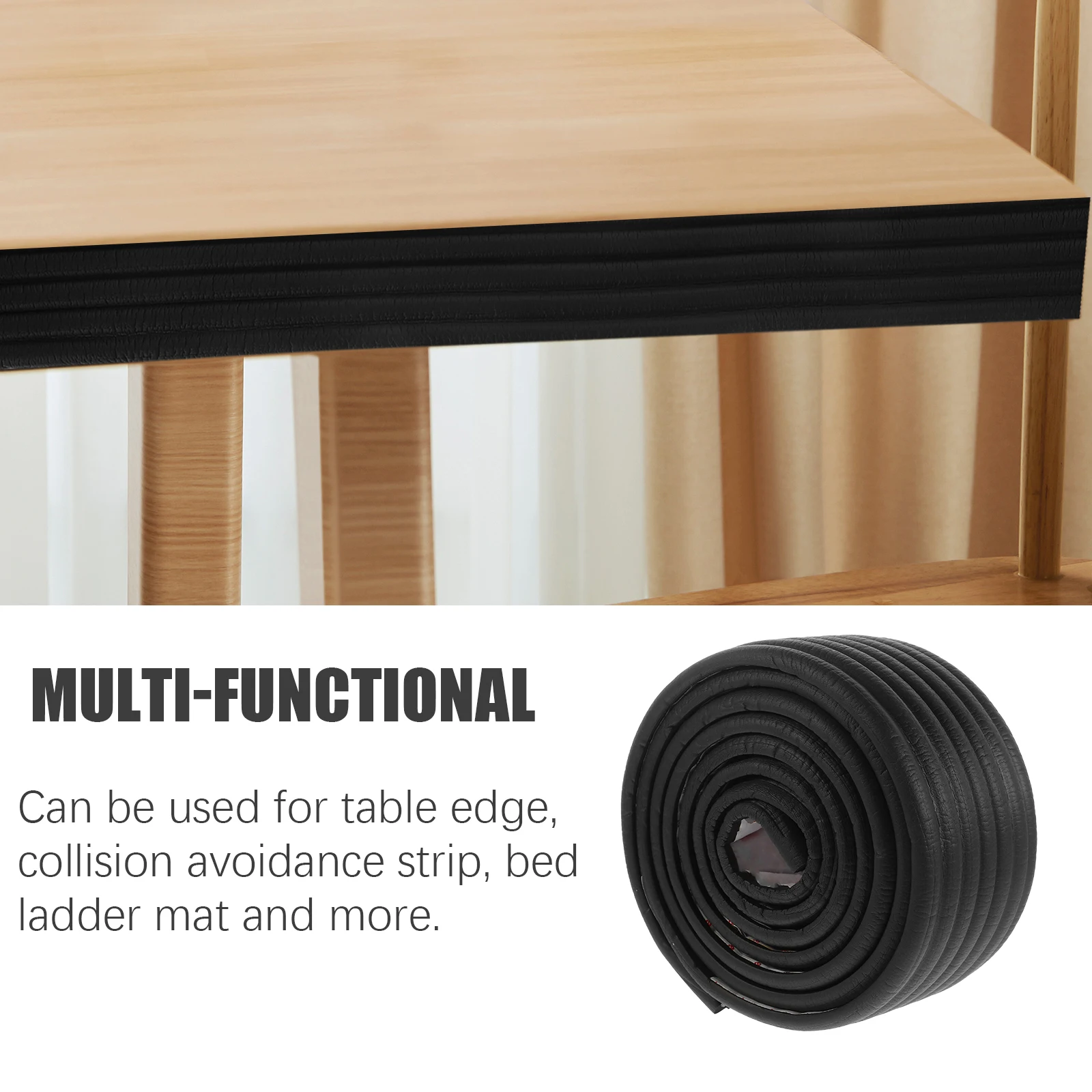 

Corner Protector Self-Adhesive Edge Guards For Table Stair Bed Ladder Safety Padding Soft Nbr Rubber Wall Bumper Strip For