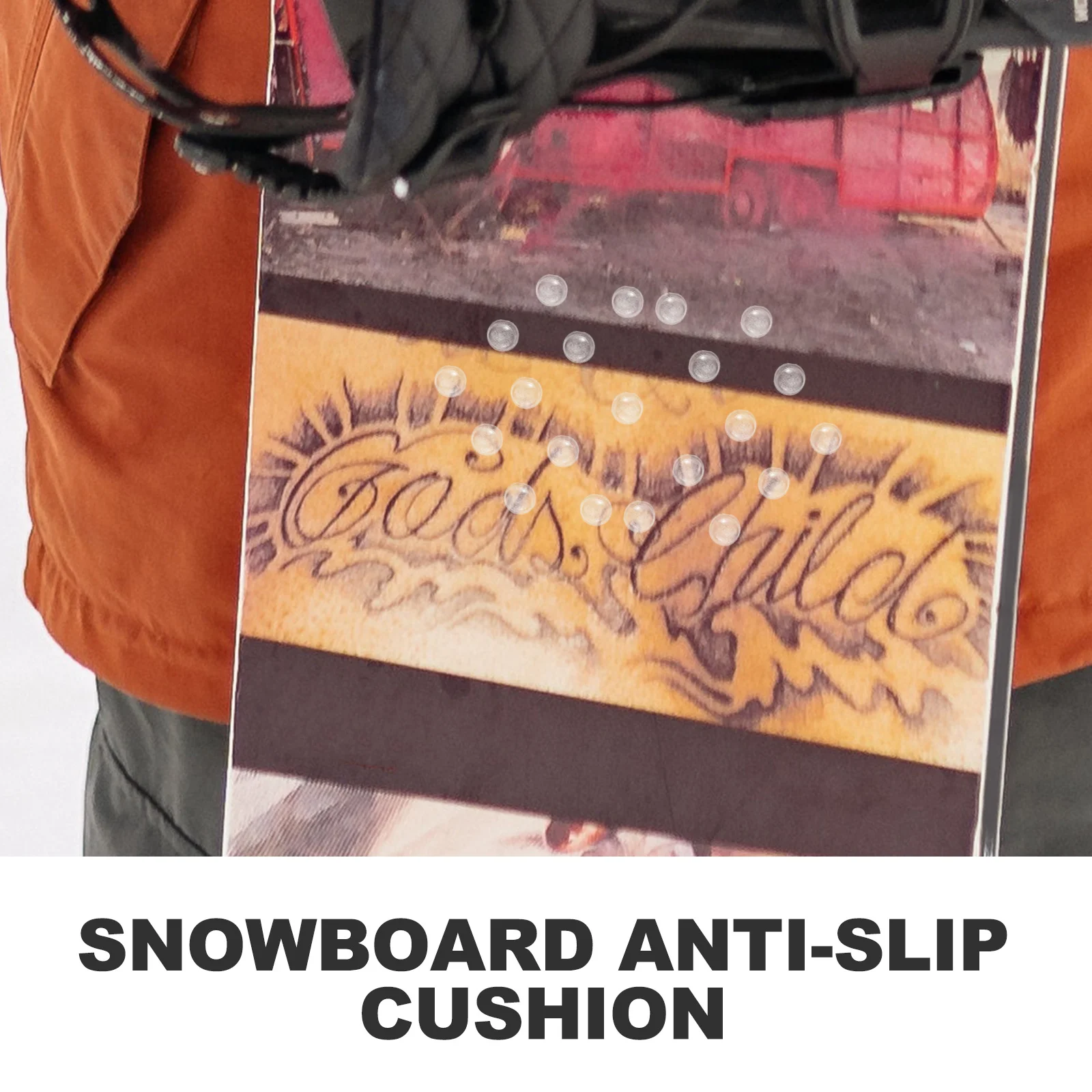 1 قطعة على الجليد المضادة للانزلاق ملصق دائم في الهواء الطلق التزلج التزلج وسادة للرياضات الشتوية الأسرة متعة التبعي #2