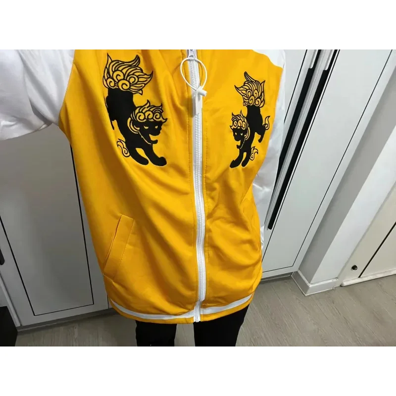 

a7d@Anime Wind Breaker Tomiyama Choji Cosplay Costume Wig Tomiyama Choji Adult Jacket Zip Up Coat Shishitoren School Uniform Cos