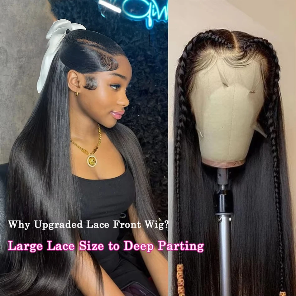 250 % Invisi Strap 360 HD Lace Front Perücken Knochen gerade Melt Skins HD Full Lace Frontal Perücken Echthaar WigPre gezupft für Frauen