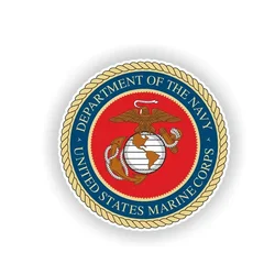 Personality Interesting USMC Marine Corps Body Helmet Sticker Car Scratch Decorative Sticker, 10cm